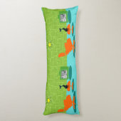 レトロ宇宙年齢子猫抱き枕 ボディピロー (裏面 (縦))