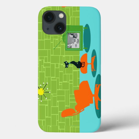 レトロ宇宙年齢子猫iPhone 6ケース Case-Mate iPhoneケース (裏面)