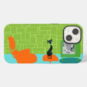 レトロ宇宙年齢子猫iPhone 6ケース iPhoneケース (裏面横)