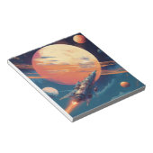 レトロ宇宙探査ポスター ノートパッド (アングル)