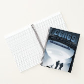 レトロ宇宙旅行ポスター – ドワーフプラネットセレス。 ノートブック (内部)