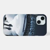 レトロ宇宙旅行ポスター – ドワーフプラネットセレス。 iPhone 15ケース (裏面横)