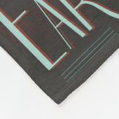 レトロ宇宙旅行ポスター – 地球科学ミッション フリースブランケット (角)