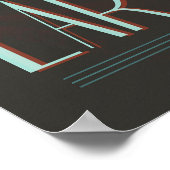 レトロ宇宙旅行ポスター – 地球科学ミッション ポスター (角)