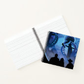 レトロ宇宙旅行ポスター – Jupiter's Moon Europa. ノートブック (内部)