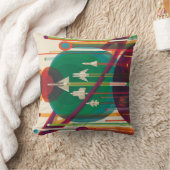 レトロ宇宙旅行ポスタ太陽のー – システムグランドツアー クッション (ブランケット)