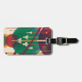 レトロ宇宙旅行ポスタ太陽のー – システムグランドツアー ラゲッジタグ (正面横)