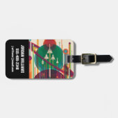 レトロ宇宙旅行ポスタ太陽のー – システムグランドツアー ラゲッジタグ (正面横)