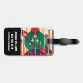 レトロ宇宙旅行ポスタ太陽のー – システムグランドツアー ラゲッジタグ (裏面横)