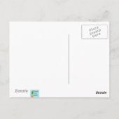 レトロ宇宙時代子猫はがき ポストカード (裏面)