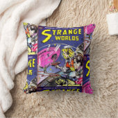 レトロ宇宙漫画図書装飾装飾用クッション クッション (ブランケット)