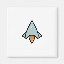 レトロ宇宙船 マグネット