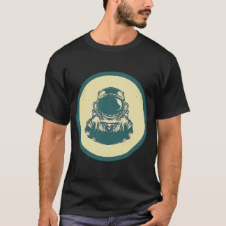 レトロ宇宙飛行士ヴィンテージ宇宙旅行天文学 Tシャツ