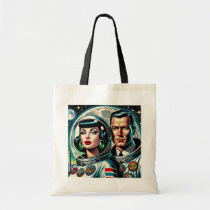 レトロ宇宙飛行士 トートバッグ