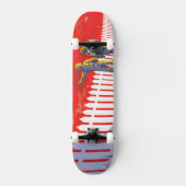 レトロ宇宙Kepler-186fのポスター。 スケートボード (正面)