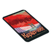レトロ宇宙Kepler-186fのポスター。 マグネット (右側)