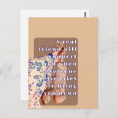 レトロ実在ポスターFRIENDSHIP LADYと彼女のカメ ポストカード (正面/裏面)