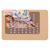 レトロ実在ポスターFRIENDSHIP LADYと彼女のカメ マグネット (横)