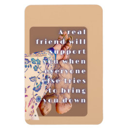 レトロ実在ポスターFRIENDSHIP LADYと彼女のカメ マグネット