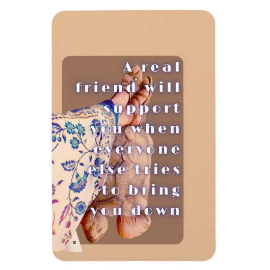 レトロ実在ポスターFRIENDSHIP LADYと彼女のカメ マグネット (縦)