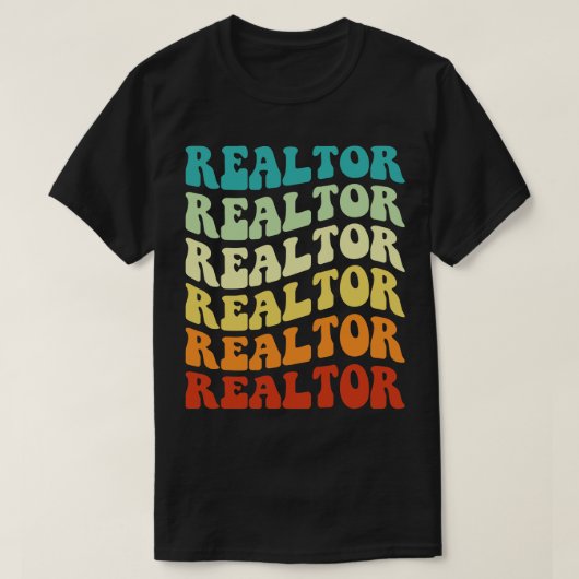 レトロ実在不動産業者1 Tシャツ (デザイン正面)