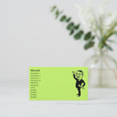 レトロ実業家 名刺 (スタンド正面)