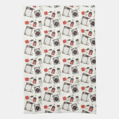 レトロ家庭デザイン キッチンタオル (縦)