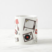 レトロ家庭デザイン コーヒーマグカップ (中央)