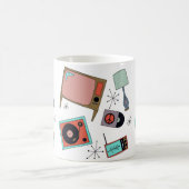 レトロ家庭デザイン コーヒーマグカップ (中央)