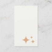 レトロ家政婦メイドサービスブラック コーリングカード (裏面)