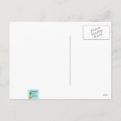 レトロ家族によるクリスマスツリー葉書のトリミング シーズンポストカード (裏面)