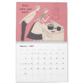レトロ家族のカレンダー カレンダー (2月 2027)