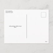 レトロ家族の写真クリスマス シーズンポストカード (裏面)