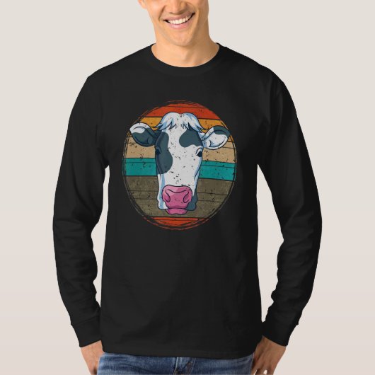 レトロ家畜牛 Tシャツ (正面)