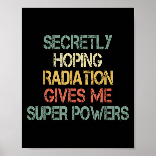 レトロ密かに放射線私スーパーポ与えーウを望む ポスター (正面)