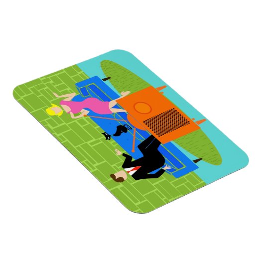 レトロ対Catフレキシブル磁石付き マグネット (右側)