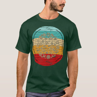 レトロ属菌微生物生物学 Tシャツ
