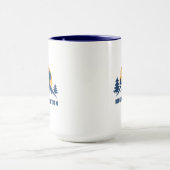 レトロ山プリンストンハイクTシャツ マグカップ (中央)