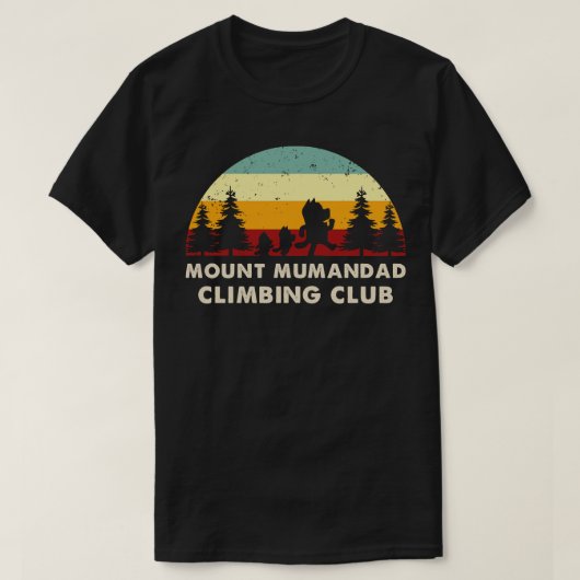 レトロ山ミマンドッド登山クラブ Tシャツ (デザイン正面)