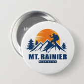 レトロ山ライニエールハイクTシャツ 缶バッジ (正面&裏面)