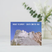 レトロ山ルシュモア – サウスダコタ1963 ポストカード (スタンド正面)