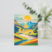 レトロ山景色 シーズンポストカード (スタンド正面)