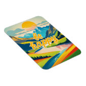 レトロ山景色 マグネット (右側)