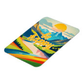 レトロ山景色 マグネット (左側)