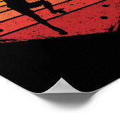 レトロ岩の岩 ポスター (角)