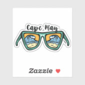 レトロ岬5月の両側アートワーク。 シール (シート)