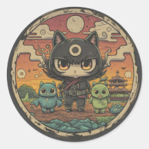 レトロ島の仲間：忍者猫クルー