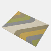 レトロ巨大ダイヤ数々のモンド色 ドアマット (アングル)