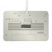 レトロ巻き戻し:カスタマイズ可能な80のBoomboxグラフィック カーエアーフレッシュナー (裏面)