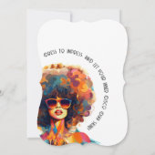 レトロ巻き戻し | Caps Gown & Disco Sounds Gradパーティー 招待状 (裏面)